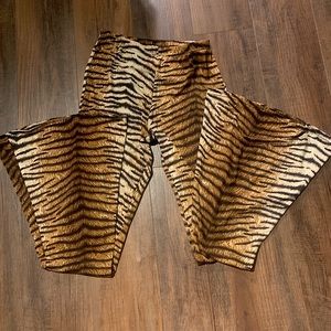 Tiger Flare Palazzo Pants